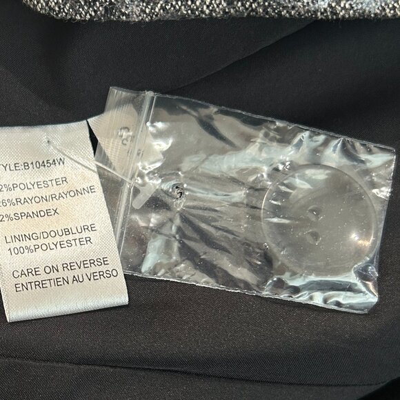 Conrad C Vintage Blazer Jacket • Gray Metallic Paisley • Size 20 • Ruffle Collar - Picture 7 of 7